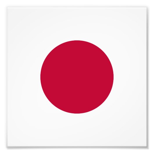 Rode Japanse Zon Foto Afdruk (Voorkant)