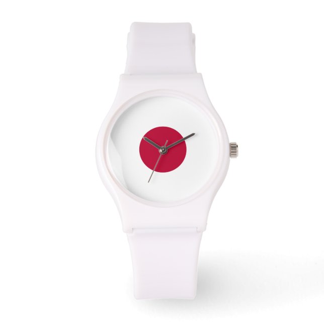 Rode Japanse Zon Horloge (Voorkant)