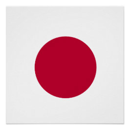 Rode Japanse Zon Perfect Poster