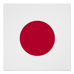 Rode Japanse Zon Perfect Poster