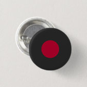 Rode Japanse Zon Ronde Button 3,2 Cm (Voorkant /achterkant)