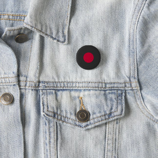 Rode Japanse Zon Ronde Button 3,2 Cm