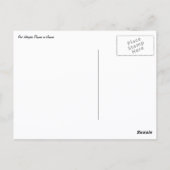 Rode Jatropha Bloemen Briefkaart (Achterkant)