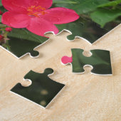 Rode Jatropha Bloemen Legpuzzel (Zijkant)