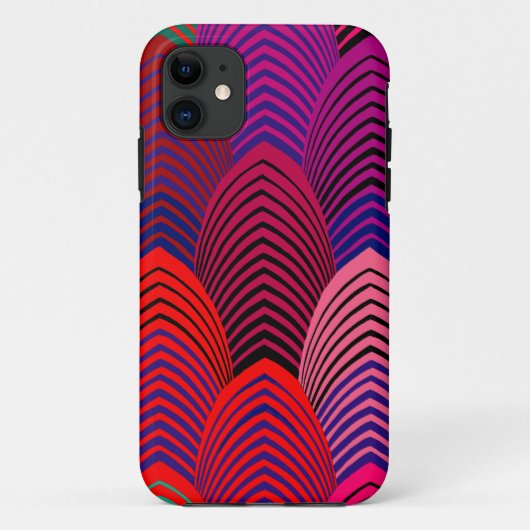 Rode Jazz Bogen Case-Mate iPhone Case (Achterkant)