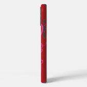 Rode Jazzy iPhone-cases Case-Mate iPhone Case (Achterkant / Links)