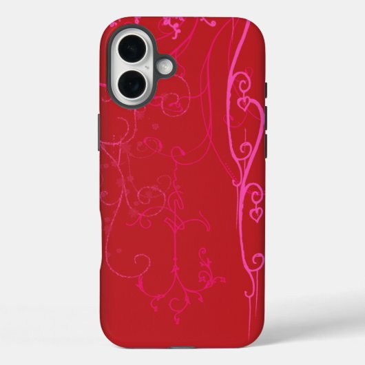 Rode Jazzy iPhone-cases Case-Mate iPhone Case (Achterkant)
