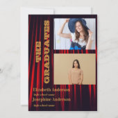 Rode joint Celebration Graduation Party 2 foto's Kaart (Achterkant)