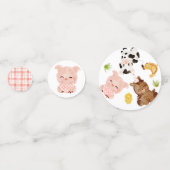 Rode jongen barnyard boerderij dieren verjaardag confetti (Voorkanten)