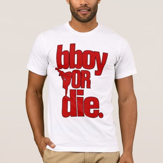 rode jongen of doodrood t-shirt (Voorkant)