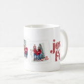  Rode Joyful foto, collage kerst/feestdag Koffiemok (Voorkant rechts)