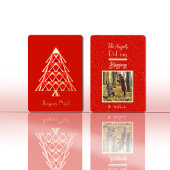 Rode Joyoux Noel Foto Kerst Kaart