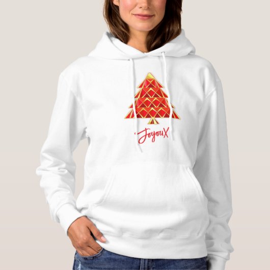 Rode Joyoux Noel Kerst T-Shirt (Voorkant)