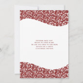  rode jurk damask gold tiara Quinceañera I Kaart (Achterkant)