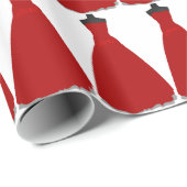 Rode jurk thema inpakpapier (Rol Hoek)