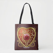 Rode Juwelen Hart fee tas (Voorkant)