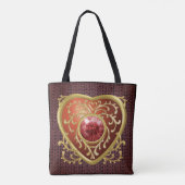 Rode Juwelen Hart fee tas (Achterkant)