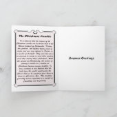 (Rode) kaars Feestdagen Kaart (Binnen)