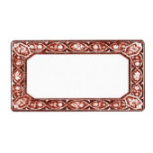  rode kaars of blikpot blanco label (Voorkant)