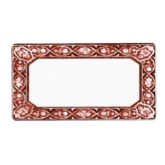  rode kaars of blikpot blanco label (Voorkant)