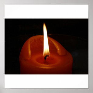 Rode kaars poster