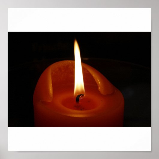 Rode kaars poster (Voorkant)