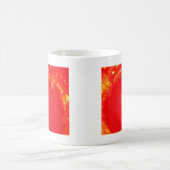 Rode kaarslicht, vlam, kaars, kerstliefde koffiemok (Center)