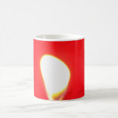 Rode kaarslicht, vlam, kaars, kerstliefde koffiemok (Center)