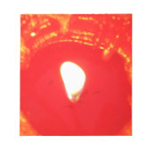 Rode kaarslicht, vlam, kaars, kerstliefde notitieblok (Voorkant)