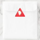 Rode kaarslicht, vlam, kaars, kerstliefde sticker (Tas)