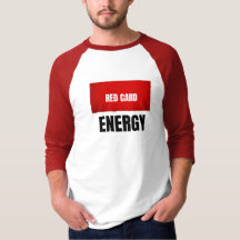 Rode Kaart Energie Voetbal T-Shirt