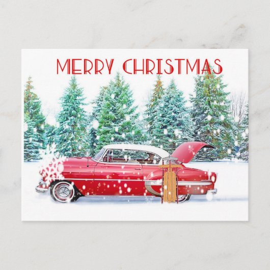  rode Kaart in de sneeuw (Voorkant)