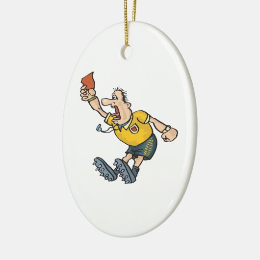 Rode kaart keramisch ornament (Links)