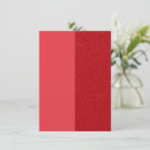 Rode kaart met glitters en gespleten paneel om te  (Staand voorkant)