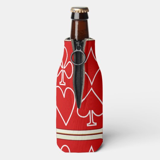 Rode Kaart pakken flessenkoeler Flesjeskoeler (Fles Achterkant)