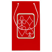 Rode Kaart Pakken Medium Gift Bag Klein Cadeauzakje (Achterkant)