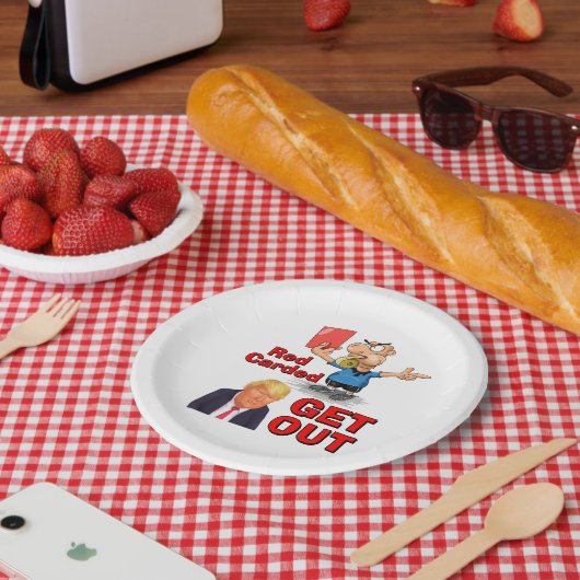 Rode kaart papieren bord (Picknick)