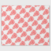 Rode kaart van Greater Manchester Cadeaupapier (Vlak)