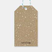 Rode kabouter voor het Feestdagen Label Cadeaulabel (Achterkant)