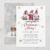 Rode Kabouters Liefde Vreugde Vrede Rendieren Pret Feestdagenkaart (Voorkant / Achterkant)