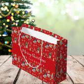 Rode kabouters Noorse boerderij Kerstmis  Groot Cadeauzakje