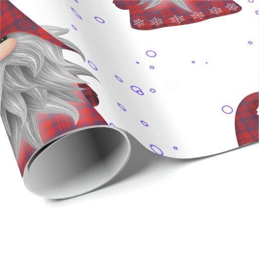 Rode kabouters patroon cadeaupapier (Rol Hoek)