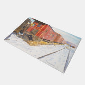 Rode kadedeuren deurmat (Schuin)