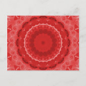 Rode Kaleidoscoop Briefkaart (Voorkant)