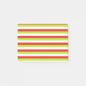 Rode, kalkgroene en witte strepen post-it® notes (Voorkant)