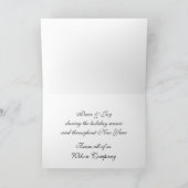 Rode kalligrafie prettige feestdagen aangepaste lo (Binnen)