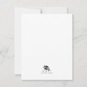 Rode kamellia sumie-inkt en waterverf schilderij (Achterkant)