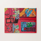 Rode kamer legpuzzel (Horizontaal)