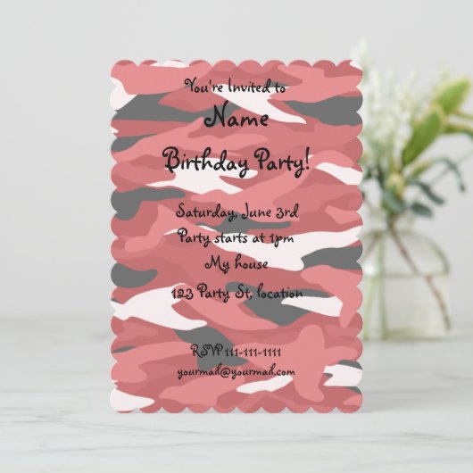 Rode kamouflage kaart (Staand voorkant)