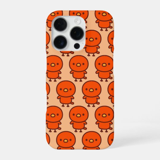 Rode kanarie iPhone hoesje (Achterkant)